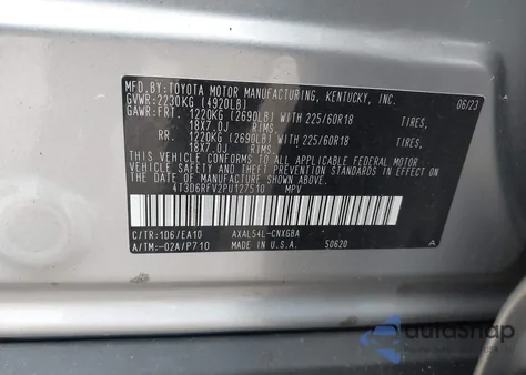 2023 Toyota Rav4 Hybrid Limited from USA, damaged, VIN 4T3D6RFV2PU127510